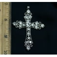 thumbnail image 5 of Silver Tone Rhinestone Cross Pendant ; Rhinestone Cross Pendant ; Bling Jewelry ; Pendant ; Bling Pendant, 5 of 9