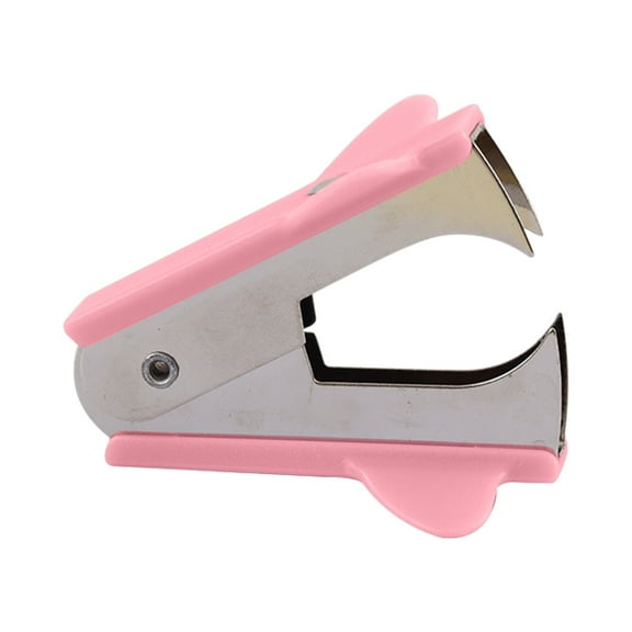 Yulucky Plastic Staple Remover,Portable Mini Staple Remover for Office & Home - Pink & Green Plastic Metal 5x4x2cm Lightweight 45g Efficient Paper Safe