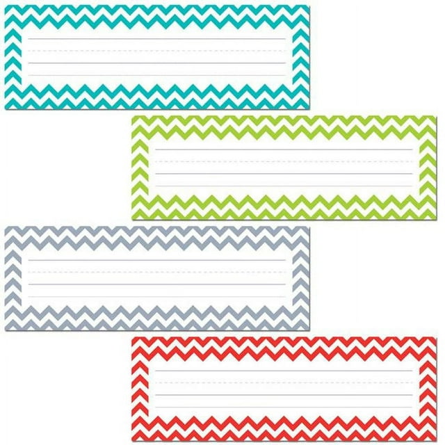 Creative Teaching Press CTP4517-6 Plaques de Nom de Chevron - Pack de 6