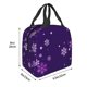 thumbnail image 3 of Easygdp Crystal Purple Snowflake Bolsa Térmica Premium - Tela Oxford Impermeable, Gran Capacidad, Bolsillo Frontal, Unisex para Trabajo, Escuela, Actividades al Aire Libre y Picnics, 3 of 8