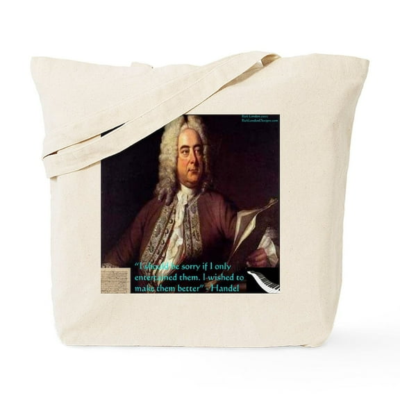 CafePress - George Handel Tote Bag - Unisex Canvas Tote Bag, Beige, 1-Piece