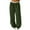 Green, variant on MaFYtyTPR Women's Wide Leg Pants Fall Winter Solid Color Mid Waist Furry Casual Comfy Warm Trousers Black L