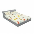 thumbnail image 3 of Colorful Bedding Set with Sheet & Covers, Retro Style Colorful Big and Small Water Drops Rain Inspired Pattern, Printed Bedroom Decor 2 Shams, 4 Sizes, Multicolor, by Ambesonne, 3 of 3