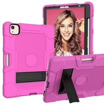 Dteck Case for iPad Pro 11 inch 4th 3rd 2nd Gen,iPad Air 4th 5th Gen 10.9" Shockproof Rugged 3-Layer Protection Case Kickstand Cover for iPad Pro 11" 2022/2021/2020/2018,Rose Black