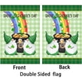 thumbnail image 2 of St Patrick''s Day Flag,Shamrock Spirit Gold Coin Hat Rainbow St Patricks Flag 28 x 40 Inch Clover Double-Sided Display with 2 Grommets Double Thickness House Flag for Garden and Home Decorations, 2 of 6
