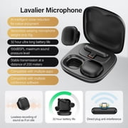 Mini Wireless Lavalier Microphone for iPhone iPad Android PC Tablets, AI Noise Cancelling, Magnetic Mic Podcast Microphone Live Equipment,Mini Lapel Mics for Video Recording, Vlog, TikTok