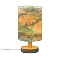 thumbnail image 2 of Desk Lamp Bedside Lamp 5.12x9.7In LED Lamp With USB Charging Interface For Bedroom Living Room Office Study Stylish Decoration Green Chrysanthemum Seamless, 2 of 7