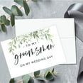 thumbnail image 3 of Koyal Wholesale Groomsmen Wedding Day Gift Cards with Envelopes set of 8 Greenery Leaves On My Wedding Day Cards, 3 of 5
