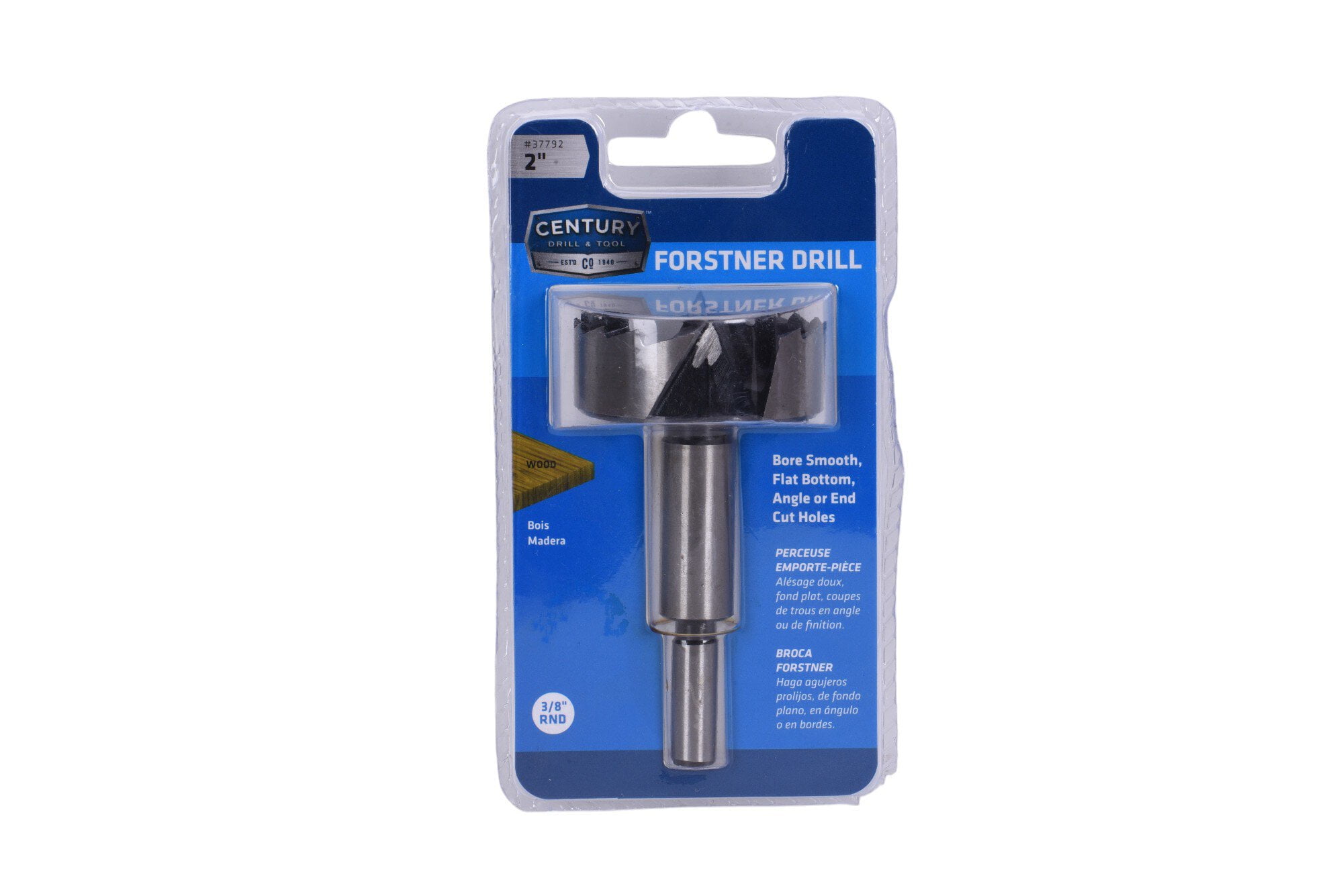 Century Drill & Tool 37792 Forstner Bit, 2"