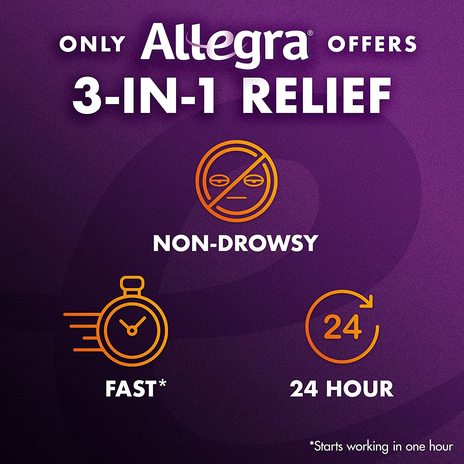 Allegra Adult 24HR Gelcaps (60 Ct, 180 mg), Allergy Relief - image 2 of 5