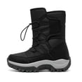 thumbnail image 3 of Earlde Men Women Snow Boots Comfortable Faux Fur Full Lined Black, 3 of 7