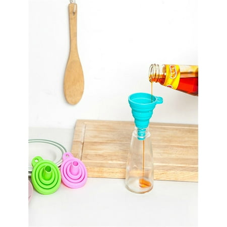 - Sayhi Silicone Gel Practical Collapsible Foldable Funnel Hopper Kitchen Tool Gadget