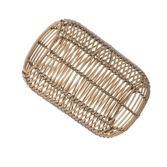 SDFGTstore Hand Weaved Chandelier Lampshade Hanging Light Shade Ceiling Pendant Lamp Shade Covers Imitation Rattan Lampshade