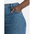 thumbnail image 5 of Terra & Sky Women's Plus Size Straight High Rise Jeans, Sizes 16W-26W, 5 of 5