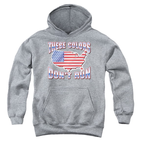 - These Colors Dont Run - Youth Hooded Sweatshirt - X-Large