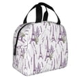 thumbnail image 2 of Easygdp Lavender Flowers Bolsa Térmica Premium - Tela Oxford Impermeable, Gran Capacidad, Bolsillo Frontal, Unisex para Trabajo, Escuela, Actividades al Aire Libre y Picnics, 2 of 8