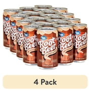 (4 pack) Great Value Root Beer Soda Pop, 7.5 fl oz, 6 Pack Cans