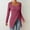 Hot Pink, variant on Odbmxy Sweaters for Women Long Sleeve Square Neckline Fall Sweaters for Women 2024 Solid Color Black Knit Soft Slim Sweaters