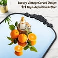 thumbnail image 7 of Cuteday 71"x28" Arched Full Length Mirror Metal Vintage Mirror Baroque Style,Black, 7 of 7