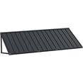 thumbnail image 3 of BACKYARD BEAUTIFUL Metal Awning 80" x 36", Front Door and Window Canopy with Powder-Coated Frame, Weather Resistant Sun and Rain Shelter for Patio, Entrance, Porch and Balcony, Dark Gray, 3 of 9