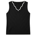 thumbnail image 4 of WEIWEN Womens Tank Tops 2026 Trendy Summer V Neck Ribbed Knit Sleeveless Tops for Women Dressy Casual Lightweight Sweater Vest Top tx01-Black, XXL, 4 of 4