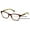 Brown, variant on Women Floral Clear Progressive Reading Glasses - Zero Power on Top - No Bubble - Wide Fitment Z109 +2.00