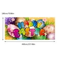 flag banners for outsideEaster Garage Door Hanging Flag Banner Rabbit