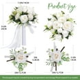 thumbnail image 4 of Ayieyill Wedding Bouquets for Bride and Bridesmaids, Tossing Artificial Flower Bouquets, Wedding Decorations, 4 of 9
