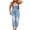Light Blue, variant on Women's Juniors Denim Stretch Overalls Adjustable Strap Ripped Distressed Jumpsuit Skinny Fit Jeans Pants,Black,XXL