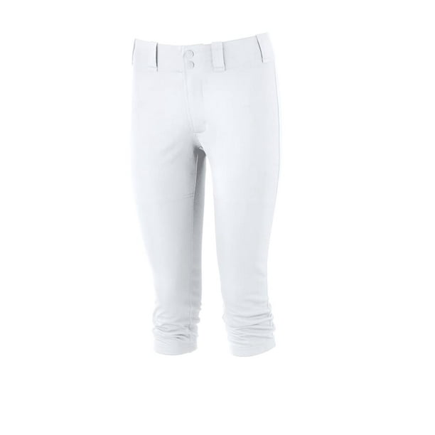 Pantalones de Softbol Prospect para Mujer Mizuno, Blanco, Talla XX-Large