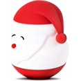 thumbnail image 1 of Luz Nocturna de Papá Noel para Niños Linda Lámpara Navideña para Guardería Regalo Kawaii Protección para los Ojos de Silicona Lámpara de Noche portátil para Dormitorio, Blanco Rojo Verde RV011031-01486SDJ, 1 of 5