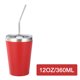 thumbnail image 2 of Vasos de acero inoxidable para niños con tapas a prueba de derrames, pajitas y fundas de silicona, 12 oz, sin BPA, aislados, para bebidas frías y calientes, 2 of 5