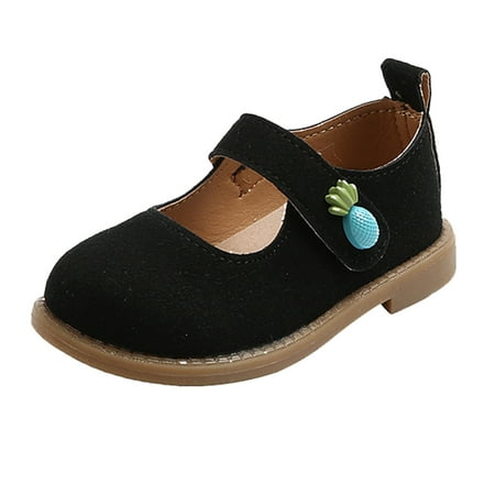 

Juebong Toddler Infant Kids Baby Girls Cute Solid Princess Soft Leather Shoes Sandals Black Size 9