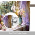 thumbnail image 6 of Spring Flowers Valance Curtain Oil Painting Colored Floral Window Scene Window Valances Rod Pocket Short Curtains Window Treatments for Kitchen Bedroom Bathroom Laundry 60" x 14", 6 of 9