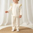 thumbnail image 4 of HFHAPW Toddler and Little Boys Girls 2-Piece Pajamas Long Sleeve Fall Winter PJ Set Kid Sleepwear, 4 of 9