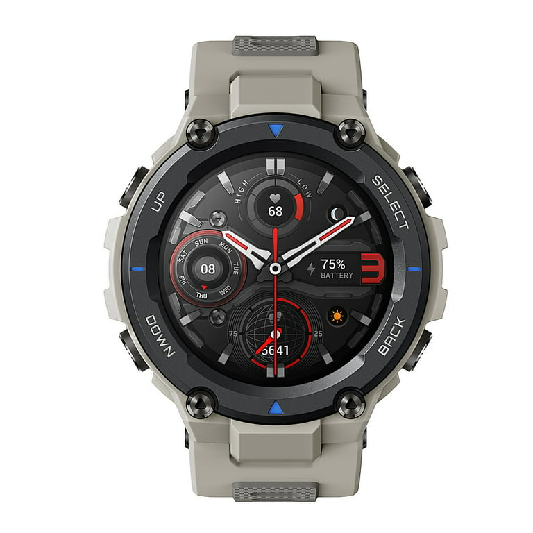 Amazfit T-Rex Pro - Reloj inteligente para hombre, resistente reloj GPS  para exteriores, duración de la batería de 18 días, 15 certificados  estándar