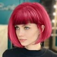 thumbnail image 5 of Ladies Wig for Carnival and - Short 30CM Human Hair Wig Ideal for Party Decoration, 5 of 6