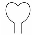 thumbnail image 1 of Iron Art Love Heart-shaped Round Plant Support Vine Climbing Plant Support Rack, 1 of 4