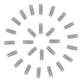 thumbnail image 1 of 50pcs Fermoirs à Vis Baril Embouts de Bijoux Trou Tube Fixation Embouts de Cordon, 1 of 6