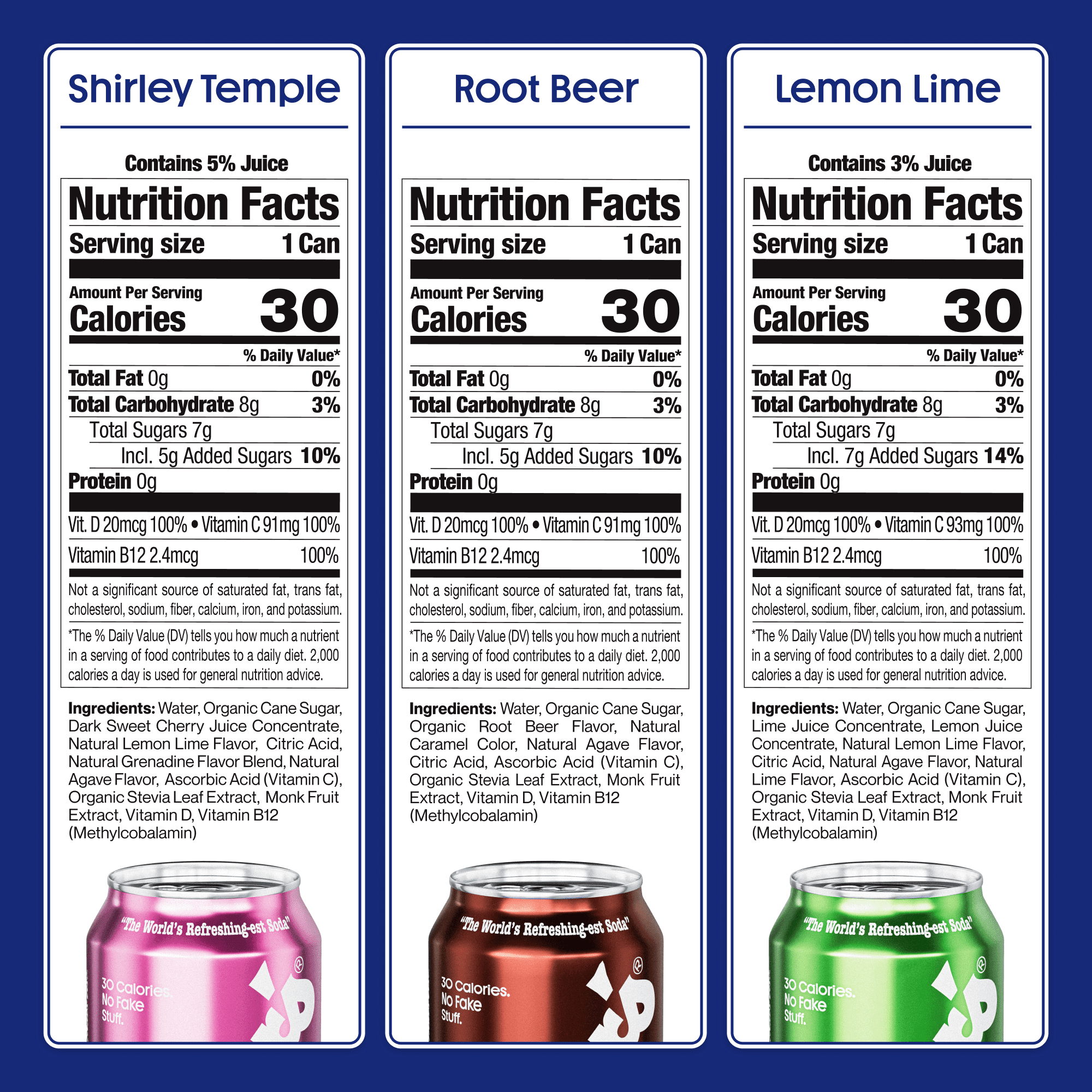 Stiller's Soda Variety Pack (Shirley Temple, Root Beer, Lemon Lime), 12 oz, 12 Pack Cans