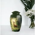thumbnail image 7 of MUKTIVE Deer Cremation Urns for Adult Ashes Women - Large Green Forest Memorial Urns for Adult Male - Funeral Urn for Human Ashes - Burial Urn for Mother & Father - 10 Inch, 7 of 7