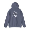 thumbnail image 3 of Effete Feline Claw Marks Scratch Unisex Heavy Blend™ Hooded Sweatshirt, 3 of 13
