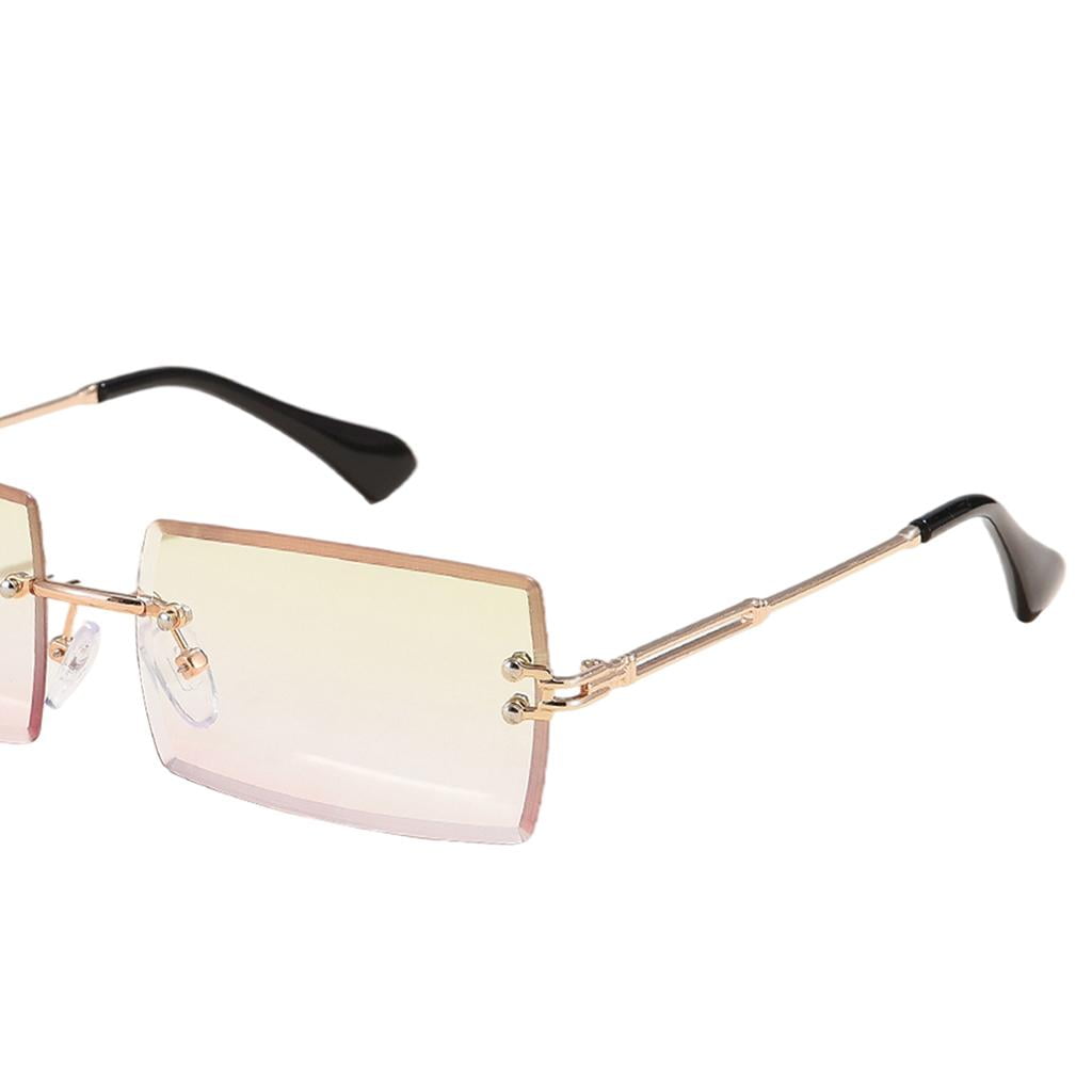 FancyG® Vintage Inspired Classic Retro Style Rectangle Shape UV Protection Blue Tint Glasses Frame Clear Lens Eyewear 