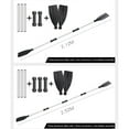 thumbnail image 2 of Telescoping Paddle, 2PCS Aluminum Alloy Detachable Boat Kayak Raft Paddle With Adjustable Length And Ribbed Blades For Durability, 2 of 8