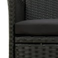 thumbnail image 5 of vidaXL 9 Piece Outdoor Dining Set with Cushions Poly Rattan Black, 5 of 5