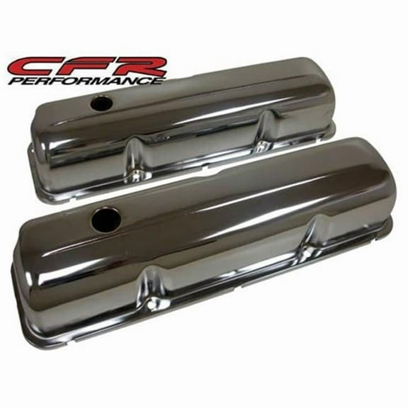 CFR  1957-76 Ford Big Block Fe 352-390-406-427-428 Steel Valve Covers - Chrome
