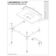 thumbnail image 5 of Kingston Brass LMS36M8SQ0ST Dreyden 36" Carrara Marble Console Sink with Stainless Steel Legs (8-Inch, 3-Hole), Carrara Marble White/Matte Black, 5 of 7