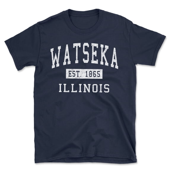 Watseka Illinois Classic Established Men's Cotton T-Shirt