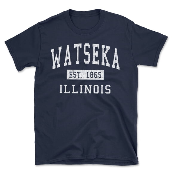 Watseka Illinois Classic Established Men's Cotton T-Shirt
