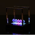 thumbnail image 5 of Newtons Cradle LED Light Up Kinetic Energy Home Office Science Toys Home Decor, 5 of 5